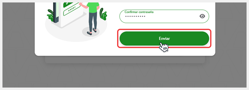 Formulario de nueva contraseña