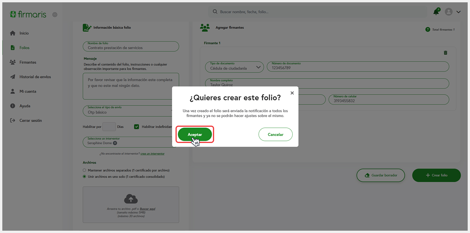 Formulario de credenciales