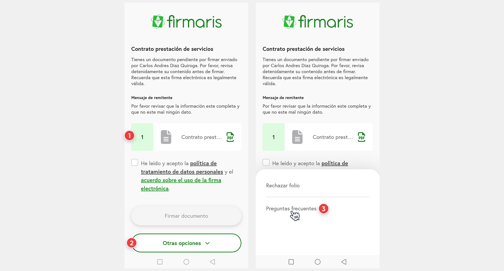 Formulario de credenciales